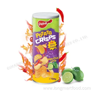 Peke Brand Chili Lime Potato Chips - Hot Fire/Flamin Hot/Extreme Hot/Mexican Spicy Lemon